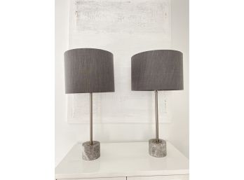 Interlude Home Marble Table Lamps (LOC:S1)