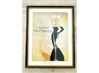 Lillian August Framed Tattinger Champagne Print (LOC : S1)