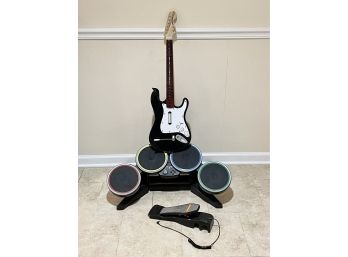 Xbox Rock Band ( Guitar, Drums And Pedal )