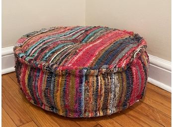 Artistic Weavers Multicolor Pouf, Made In India