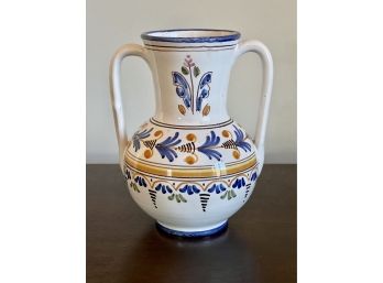 Ceralfar Talavera Hand Painted Pottery Double Handled Vase