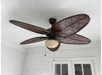 Rattan Ceiling Fan With Light