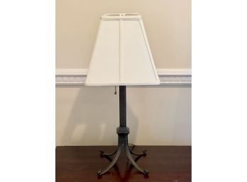 Iron Table Lamp With Scroll Feet