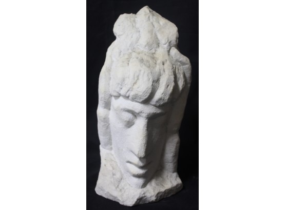 119. MCM  Abstract Marble Bust Sgd Guass