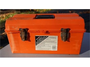 62. Orange Tool Box And Content