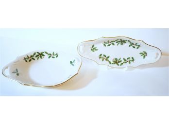 5. Vintage Lenox Porcelain - Holiday Candy Dishes (2)