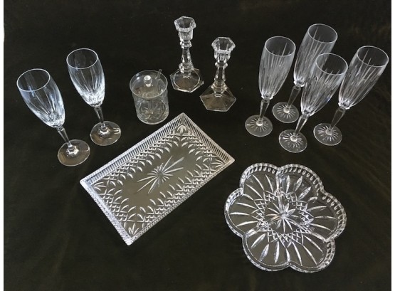 Waterford 'Lismore' Trays And Other Crystal