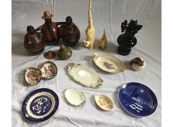 Porcelain Collectibles And Peruvian Pottery