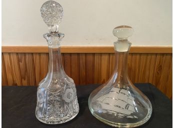 2 Crystal Decanters