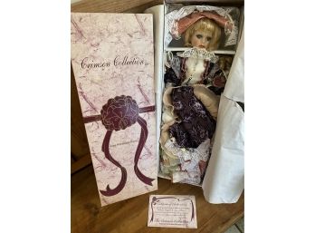 Crimson Collection By J A Designs Doll New In Box