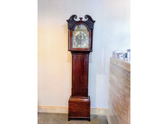 Stately George The 3rd Style Grandfather Clock - Untested