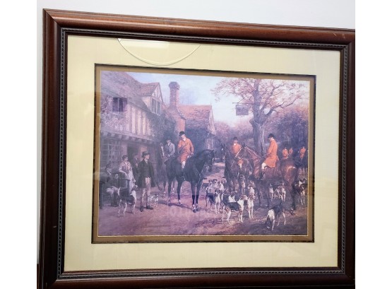 Framed Giclee Print Of 'The Meet, Ye Olde Wayside Inn' By Heywood Hardy