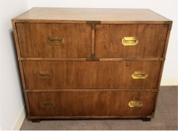 Campaign Style Four Drawer Chest