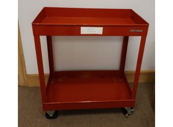 Red Metal  Rolling Cart By Craftsman Good Condition!