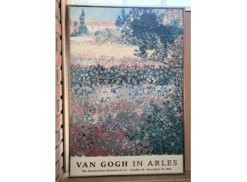 Framed Poster Of Van Gogh In Arles Metropolitan Museum Of Art 1984