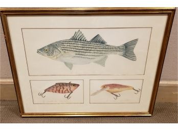 Etchings Of Fish, Signed Larry Crawford