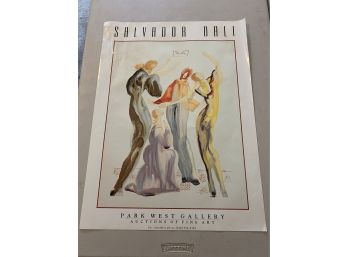 Salvador Dali Print From Park West Galleries Large Print