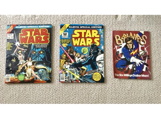 Set Of Original Vintage Star Wars Collector’s Edition Comic Books