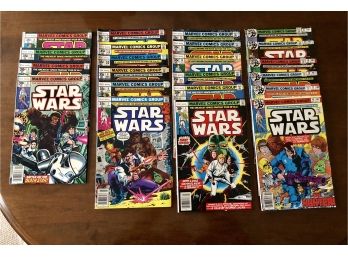 Complete Set Of Original Vintage Star Wars Comic Books #s 1-20