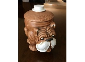 Vintage Japanese Bulldog Cooliw Jar