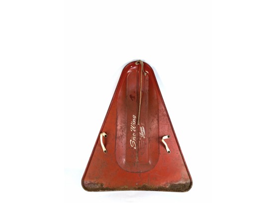 Vintage Red Snow Wing With Handles