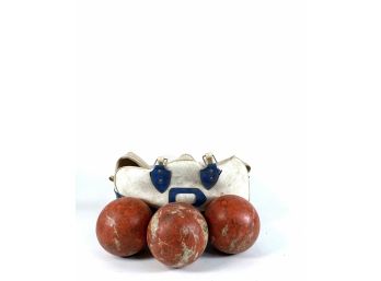 Trio Of Duckpin Bowling Balls By Heelco -
