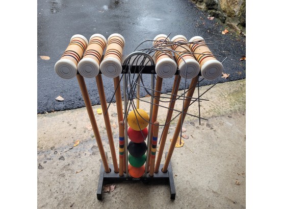 Foster Six Player Croquet Set For Adults & Kids