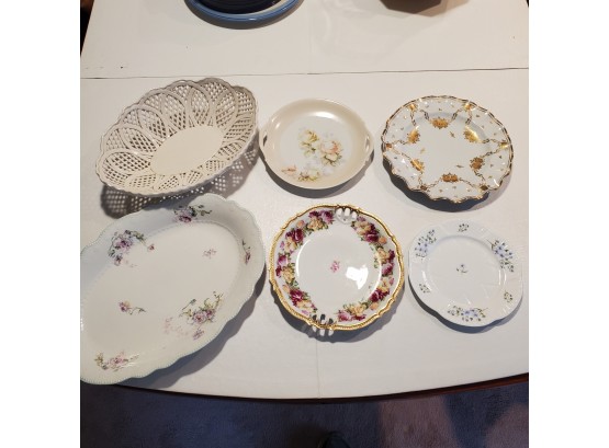 Lot Of 4 Assorted Vintage Plates From Bavaria, Germany, England & USA