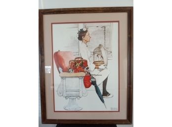 Framed And Double Matted Norman Rockwell Print