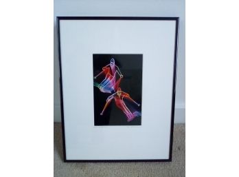 Framed Skiing The Edge: Photographic Image With Mat Pencil Signed By Alex Pietersen, 1994, Edition 44/100