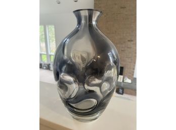 Cool Contemporary Glass Flower Vase W/ Dent Design