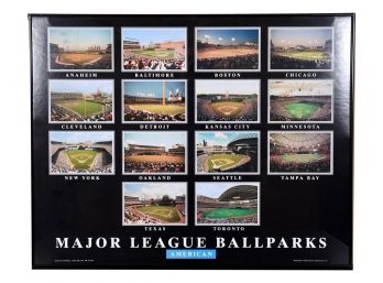 Major League Ballparks American League Framed Print By Aerial Views Publishing
