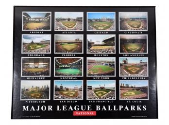Major League Ballparks National League Framed Print By Aerial Views Publishing