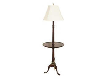 Scully & Scully Mahogany Floor Table Lamp (Retail $689)