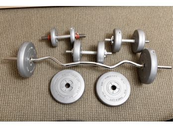 Powerlift Barbell And Weights
