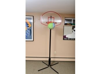 Basketball Stand And Hoop With Ball