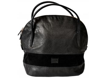 Stuart Weitzman Black Leather And Suede Handbag