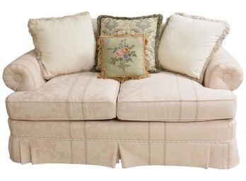 Huffman Koos Clayton Marcus Two Cushion Skirted Loveseat (Retail $1,660)