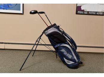 Ping Golf Bag With King Kobra And Rescue Clubs
