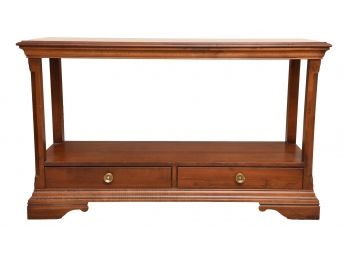 Broyhill Console Table With Two Drawers