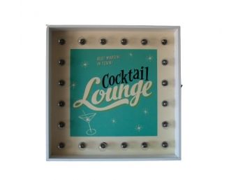 Fun Cocktail Lounge Lighted Sign