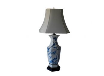 Asian Blue & White Lamp