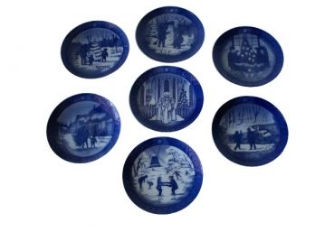 Vintage Royal Copenhagen Winter/Holiday Plates (7)
