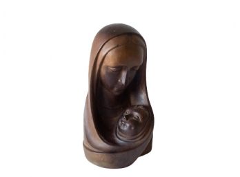 Beautiful Carved Wooden Bust