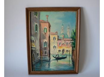 Signed Oil On Canvas, Venice