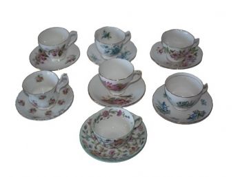 Great Collection Of Bone China Teacups & Saucers (7)