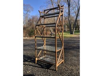 Fick's Reed Bamboo And Rattan Etagere