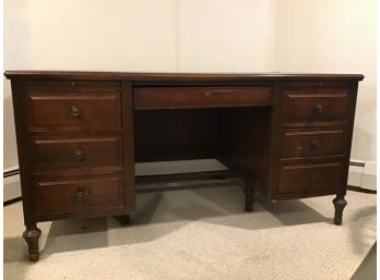 Large Leather Top Desk