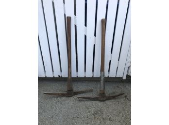Set Of 2 Vintage Pickaxe Tools