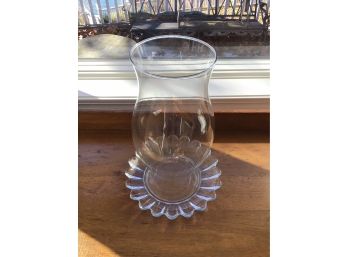 Hurricane Lamp With Saucer